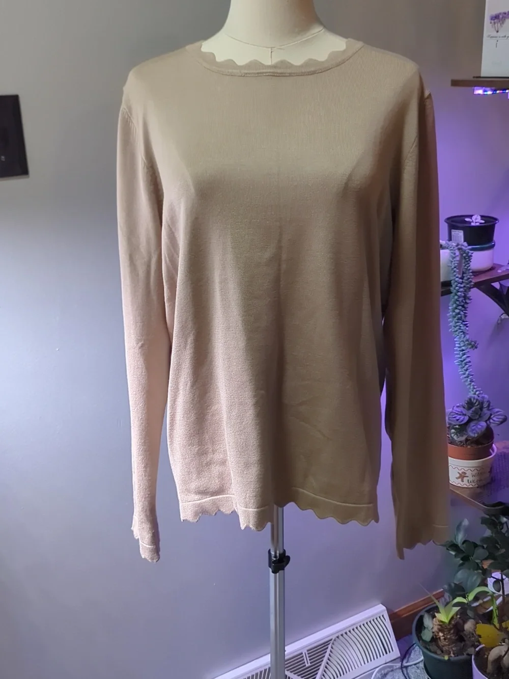 GRACE KARIN Women's High Stretchy Long Sleeve Pullover Sweater Large